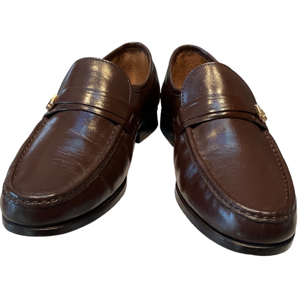 OAKTON CLASSICS LEATHER SLIPONS 7.5D